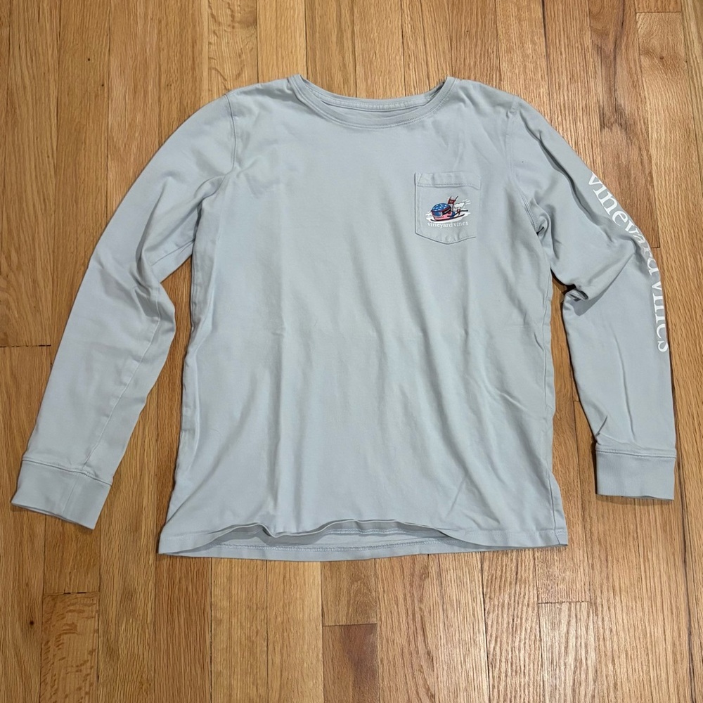 Vineyard Vines Light Gray Long Sleeve Shirt